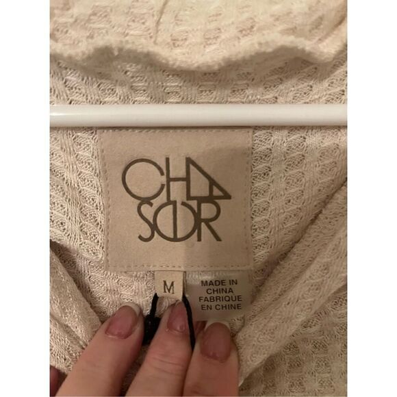 Chaser Oatmeal Textured All Day Wear Lightweight Hoodie Sweater NEW - Picture 5 of 6